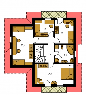 Floor plan of second floor - PREMIER 151
